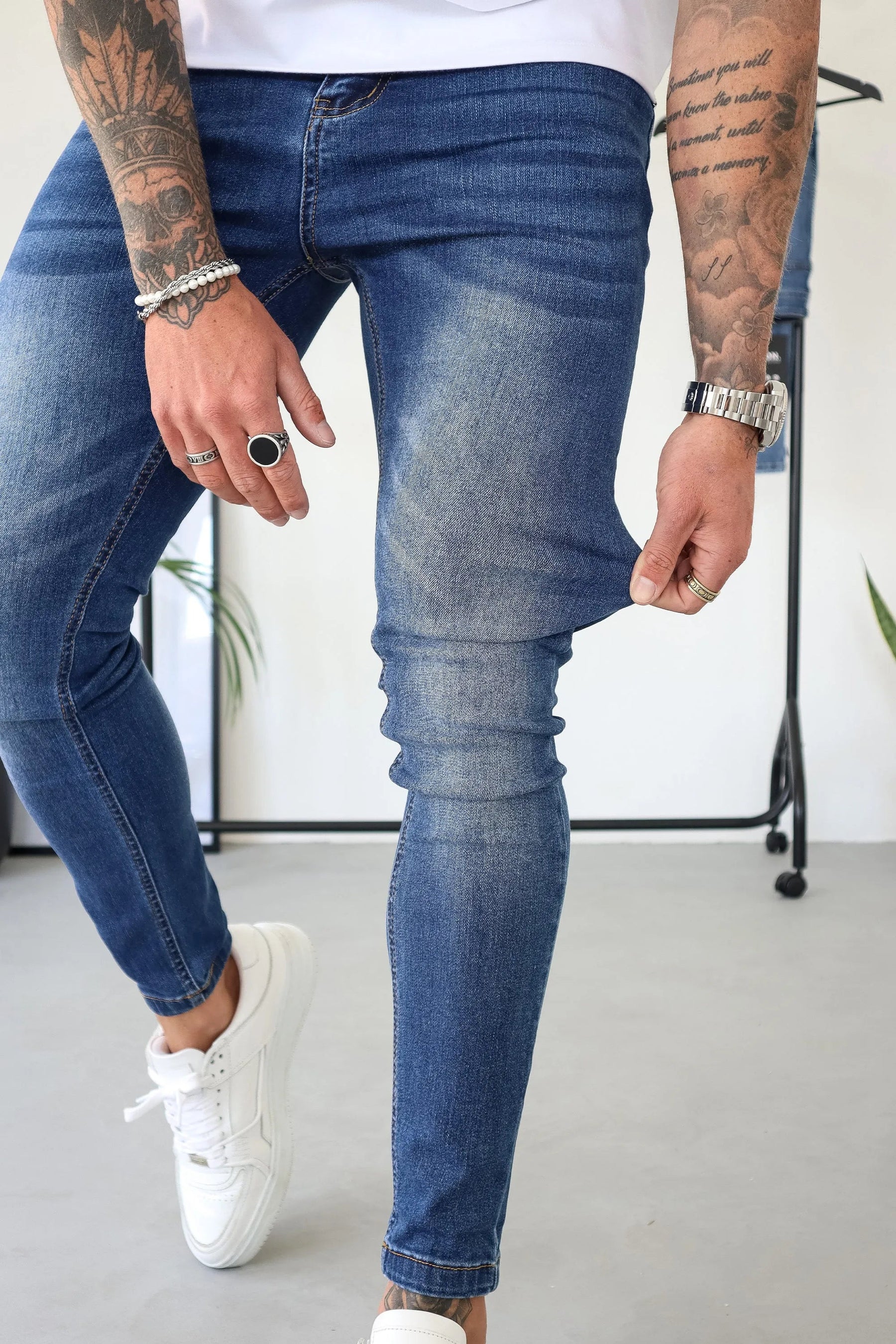 CALÇA JEANS LORENZO - AZUL ESCURO